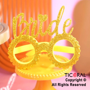 ANTEOJO GLITTER BRIDE ORO X 1